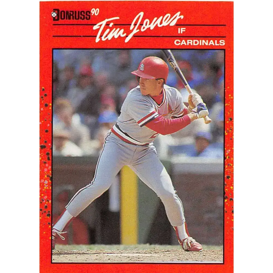 1990 Donruss #686 Tim Jones VG-EX St. Louis Cardinals Baseball Card - Baseball Card Single
