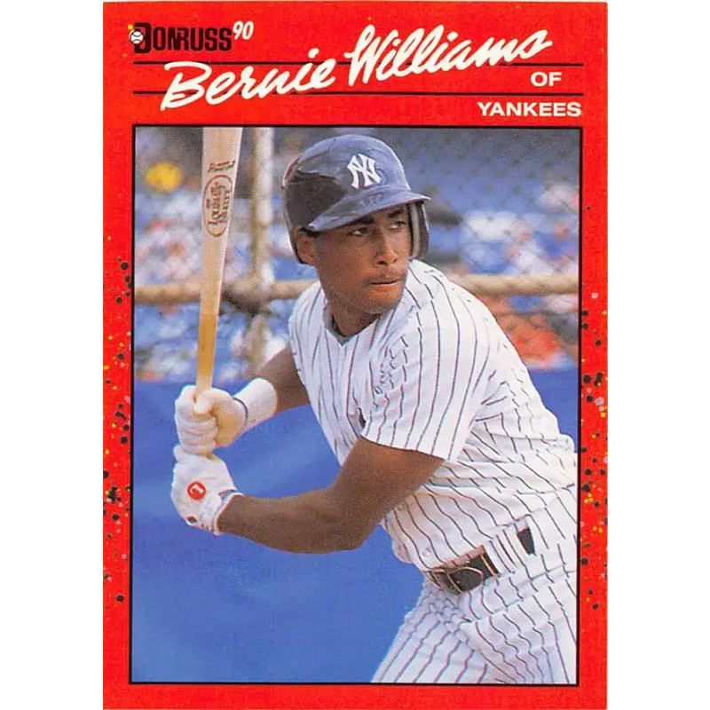 1990 Donruss #689 Bernie Williams VG-EX RC Rookie New York Yankees Baseball Card - Baseball Card Single