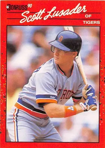 1990 Donruss #696 Scott Lusader NM-MT Tigers ID:5250 - Baseball Card Single