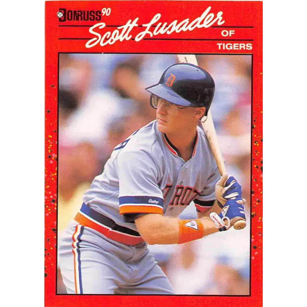 1990 Donruss #696 Scott Lusader VG-EX Detroit Tigers Baseball Card - Baseball Card Single