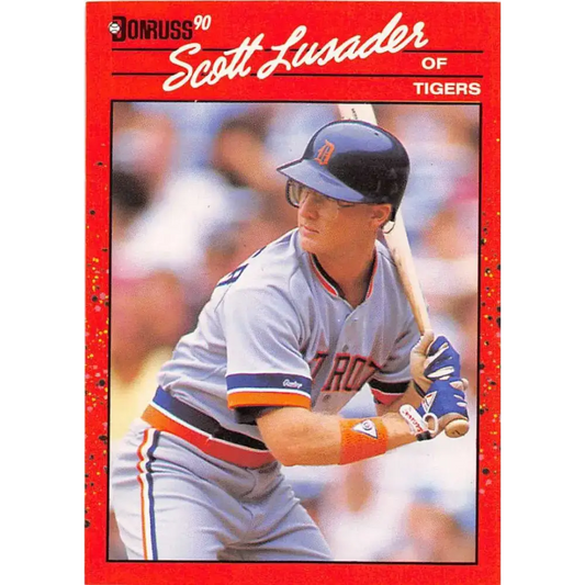 1990 Donruss #696 Scott Lusader VG-EX Detroit Tigers Baseball Card - Baseball Card Single