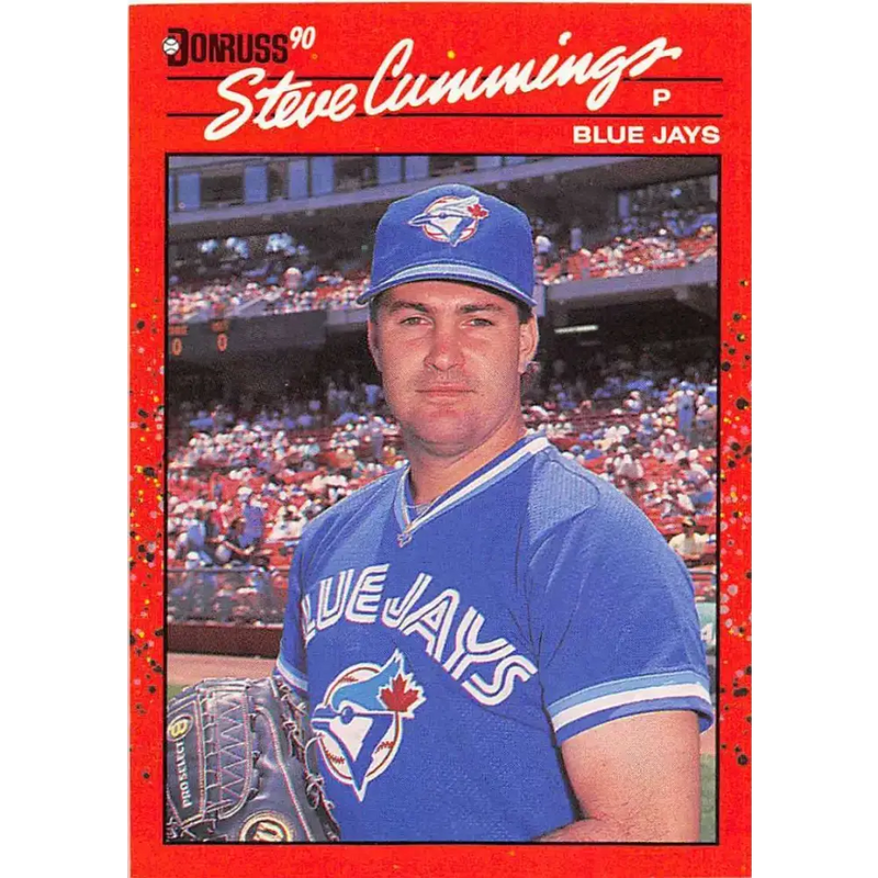1990 Donruss #698 Steve Cummings VG-EX RC Rookie Toronto Blue Jays Baseball Card - Baseball Card Single