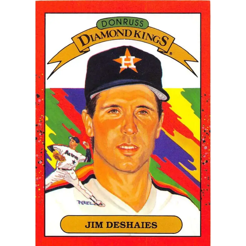 1990 Donruss #7 Jim Deshaies DK DP VG-EX Houston Astros Baseball Card - Baseball Card Single
