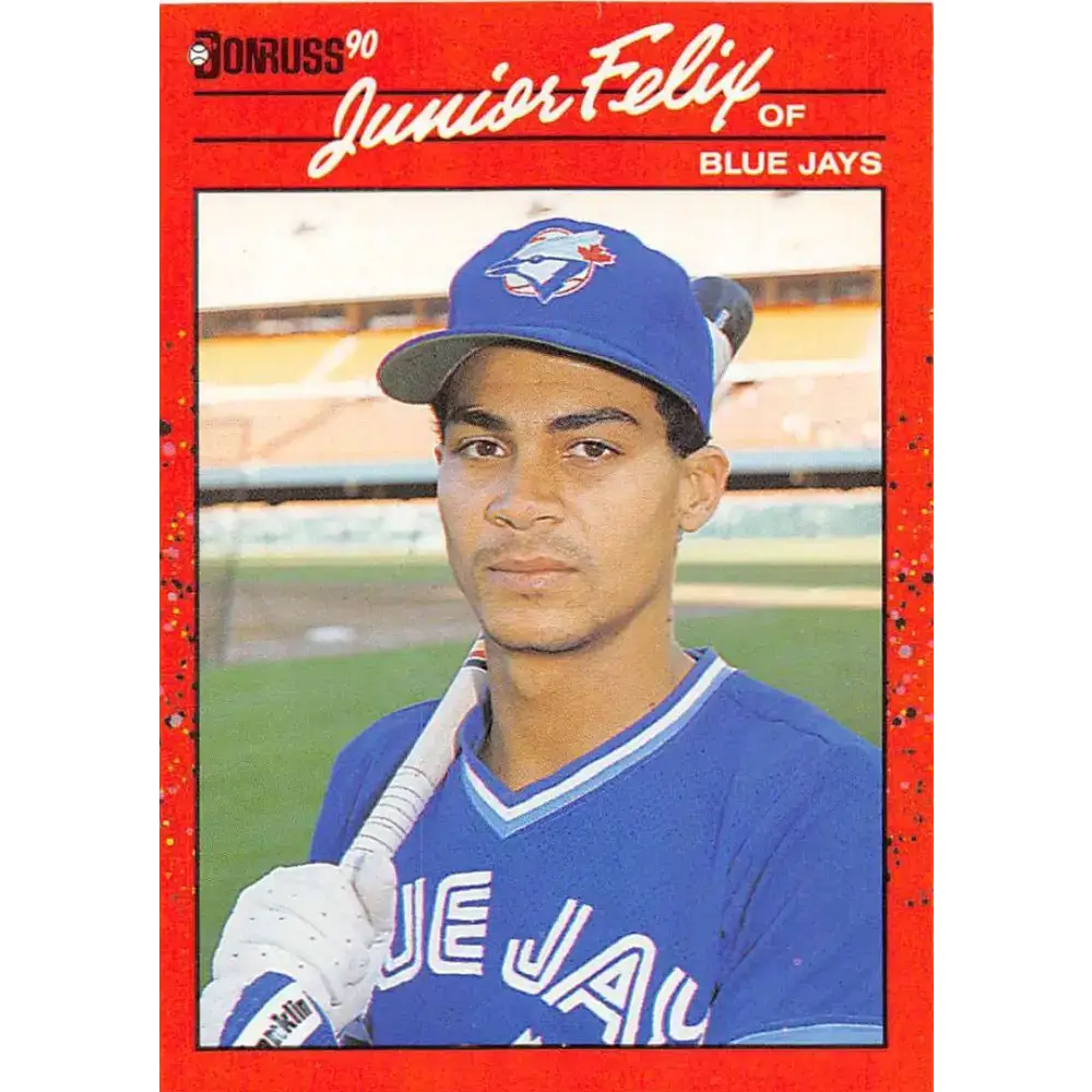 1990 Donruss #70 Junior Felix VG-EX Toronto Blue Jays Baseball Card - Baseball Card Single