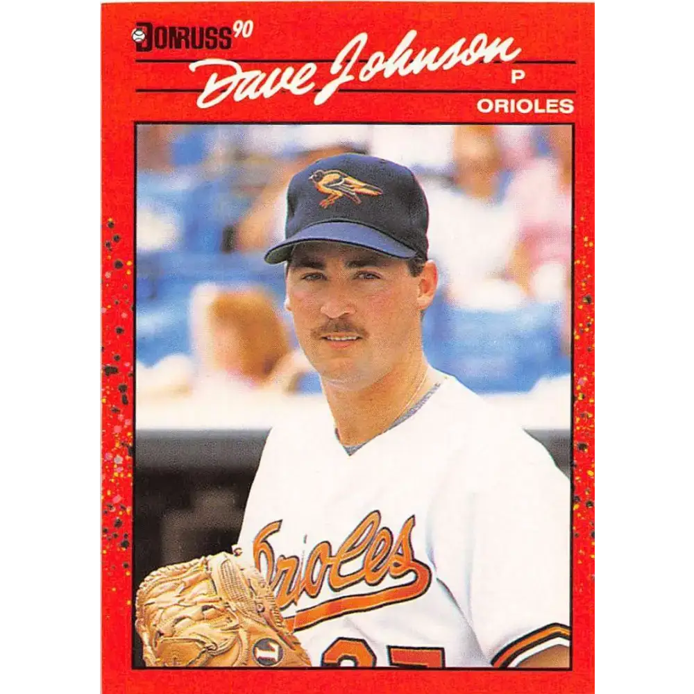 1990 Donruss #702 Dave Johnson VG-EX RC Rookie Baltimore Orioles Baseball Card - Baseball Card Single