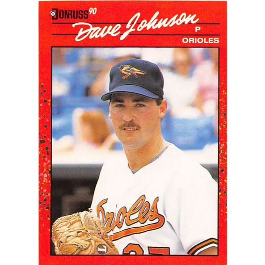 1990 Donruss #702 Dave Johnson VG-EX RC Rookie Baltimore Orioles Baseball Card - Baseball Card Single