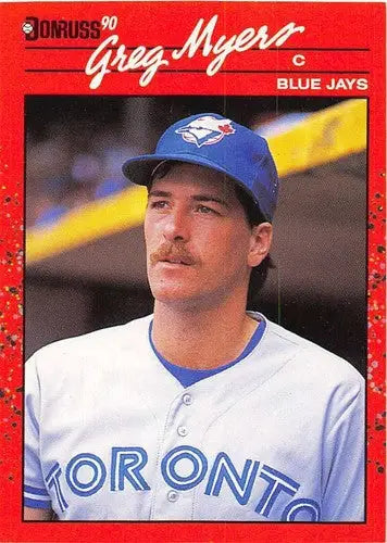 1990 Donruss #706 Greg Myers NM-MT Blue Jays ID:5253 - Baseball Card Single