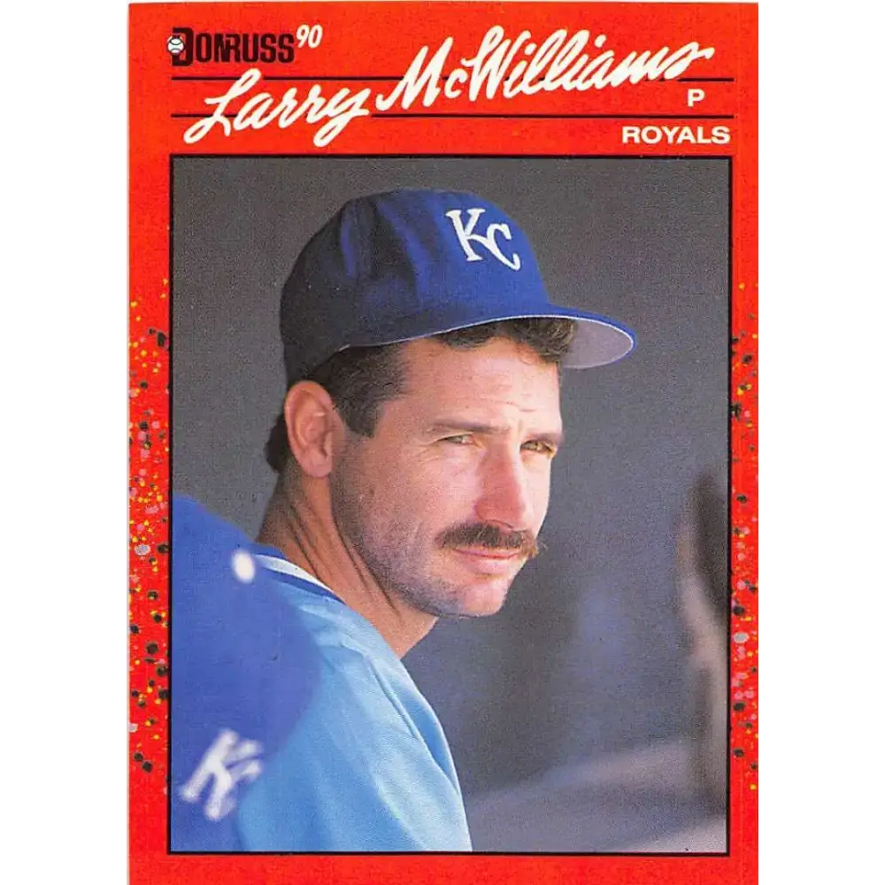 1990 Donruss #709 Larry McWilliams VG-EX Kansas City Royals Baseball Card - Baseball Card Single