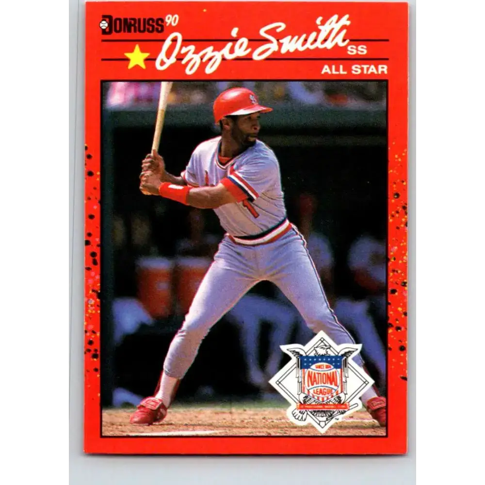 1990 Donruss #710a Ozzie Smith AS VG-EX St. Louis Cardinals Baseball Card - Baseball Card Single