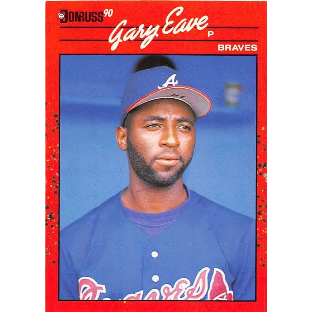 1990 Donruss #713 Gary Eave VG-EX RC Rookie Atlanta Braves Baseball Card - Baseball Card Single