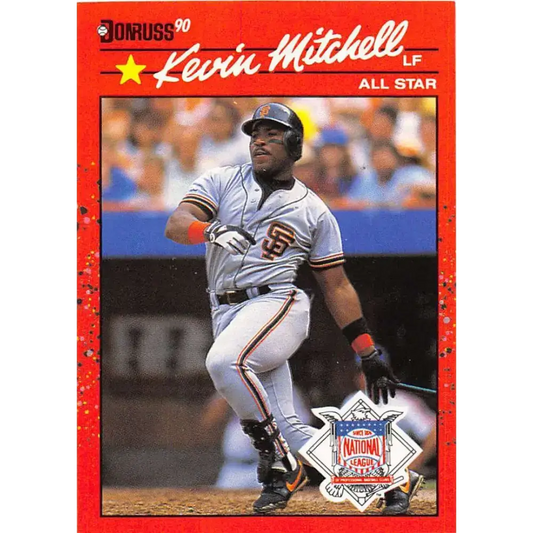 1990 Donruss #715b Kevin Mitchell AS VG-EX San Francisco Giants Baseball Card - Baseball Card Single