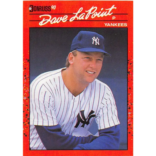1990 Donruss #72 Dave LaPoint VG-EX New York Yankees Baseball Card - Baseball Card Single