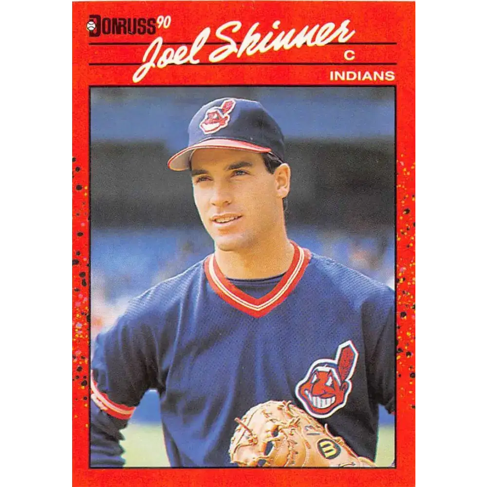 1990 Donruss #73 Joel Skinner VG-EX Cleveland Indians Baseball Card - Baseball Card Single
