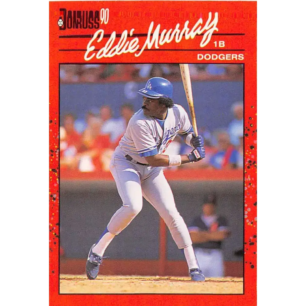 1990 Donruss #77 Eddie Murray VG-EX Los Angeles Dodgers Baseball Card - Baseball Card Single