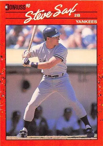 1990 Donruss #78 Steve Sax NM Near Mint Yankees - Baseball Card Single