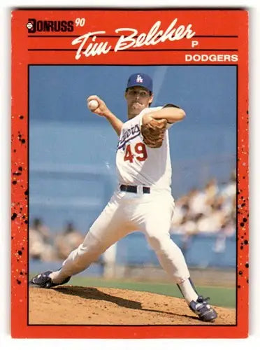 1990 Donruss #79 Tim Belcher Los Angeles Dodgers Baseball Cards EX/N ID:54691 - Baseball Card Single