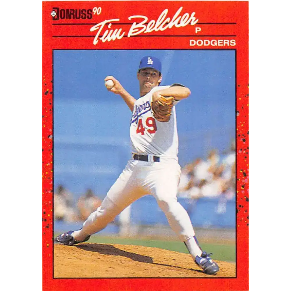 1990 Donruss #79 Tim Belcher VG-EX Los Angeles Dodgers Baseball Card - Baseball Card Single