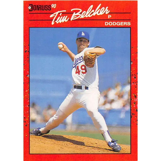 1990 Donruss #79 Tim Belcher VG-EX Los Angeles Dodgers Baseball Card - Baseball Card Single
