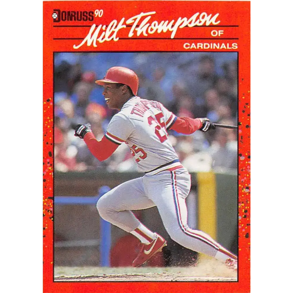 1990 Donruss #82 Milt Thompson VG-EX St. Louis Cardinals Baseball Card - Baseball Card Single
