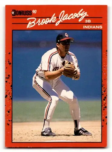 Original gloss Brooklyn Jacoby Cleveland Indians baseball card 1990 Donruss #83
