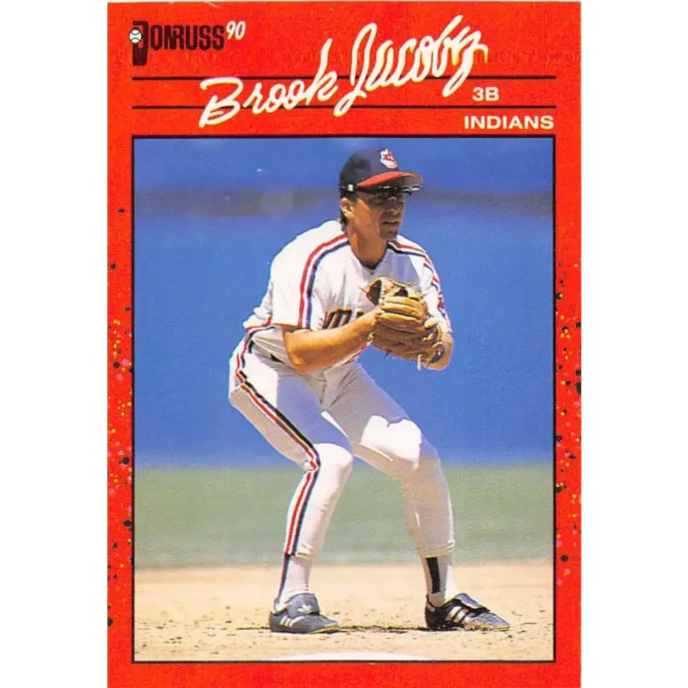 1990 Donruss #83 Brook Jacoby VG-EX Cleveland Indians Baseball Card - Baseball Card Single
