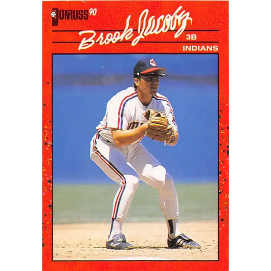 1990 Donruss #83 Brook Jacoby VG-EX Cleveland Indians Baseball Card - Baseball Card Single