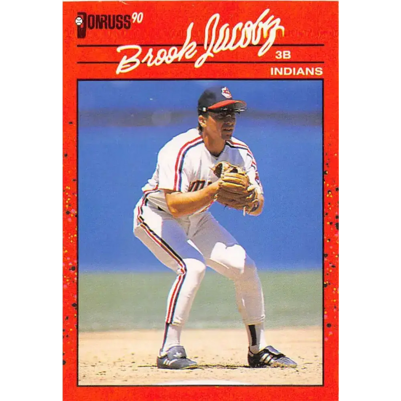 1990 Donruss #83 Brook Jacoby VG-EX Cleveland Indians Baseball Card - Baseball Card Single