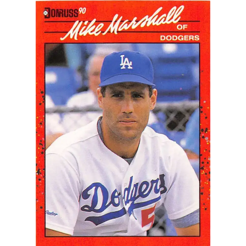 1990 Donruss #84 Mike Marshall VG-EX Los Angeles Dodgers Baseball Card - Baseball Card Single