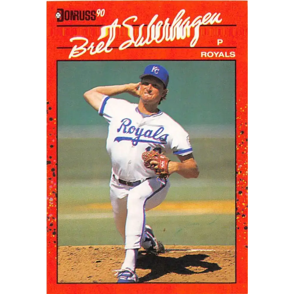 1990 Donruss #89 Bret Saberhagen VG-EX Kansas City Royals Baseball Card - Baseball Card Single