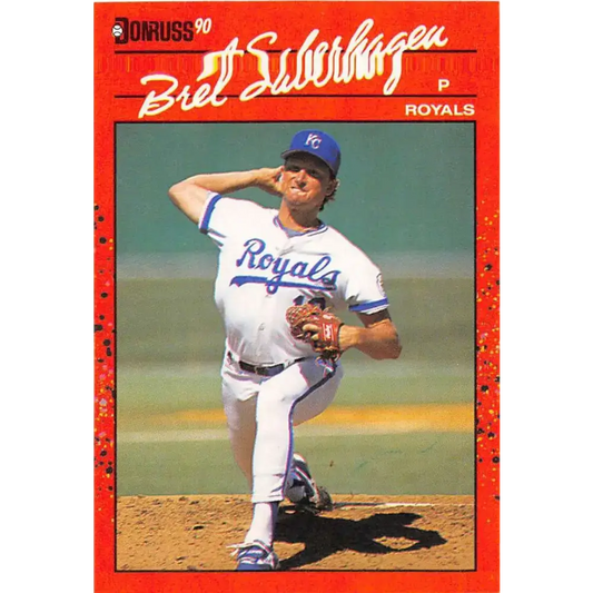 1990 Donruss #89 Bret Saberhagen VG-EX Kansas City Royals Baseball Card - Baseball Card Single