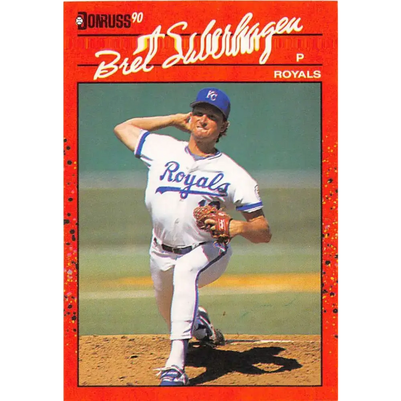 1990 Donruss #89 Bret Saberhagen VG-EX Kansas City Royals Baseball Card - Baseball Card Single