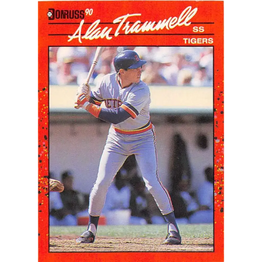1990 Donruss #90 Alan Trammell VG-EX Detroit Tigers Baseball Card - Baseball Card Single