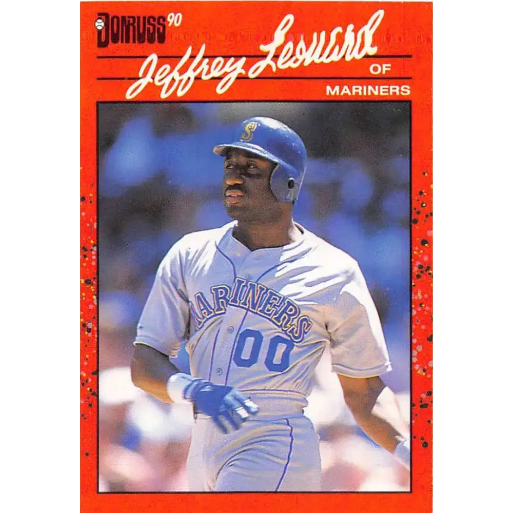 1990 Donruss #93 Jeffrey Leonard VG-EX Seattle Mariners Baseball Card - Baseball Card Single