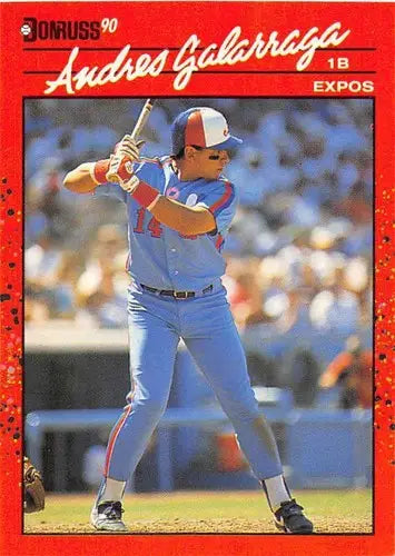 1990 Donruss #97 Andres Galarraga NM Near Mint Expos - Baseball Card Single
