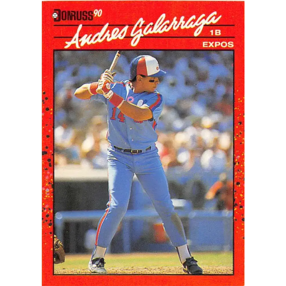 1990 Donruss #97 Andres Galarraga VG-EX Montreal Expos Baseball Card - Baseball Card Single