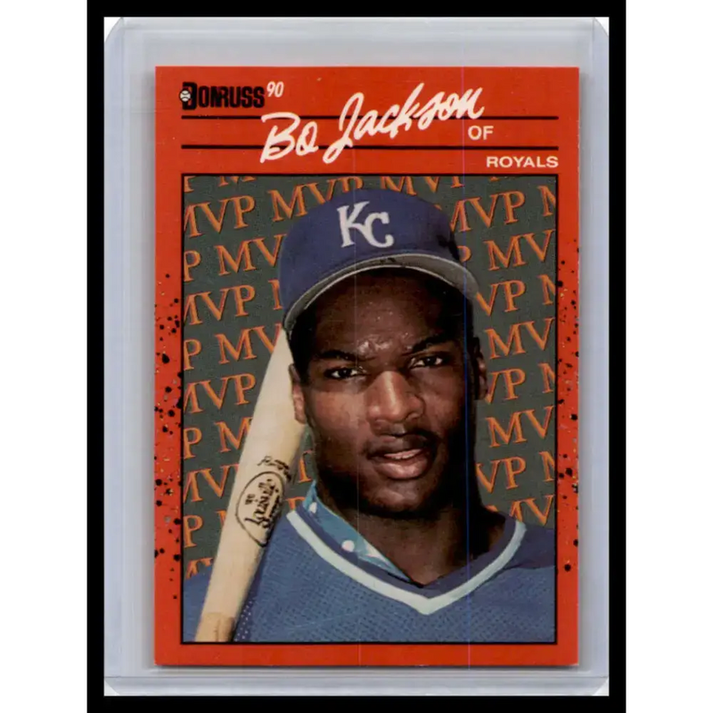 1990 Donruss #BC-1 Bo Jackson NM-MT Kansas City Royals Baseball Card - Baseball Card Single