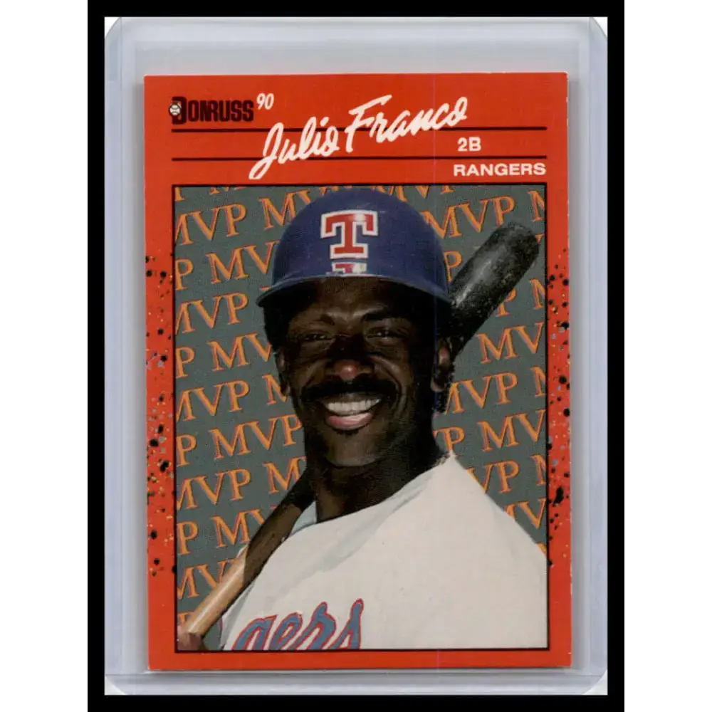 1990 Donruss #BC-14 Julio Franco NM-MT Texas Rangers Baseball Card - Baseball Card Single