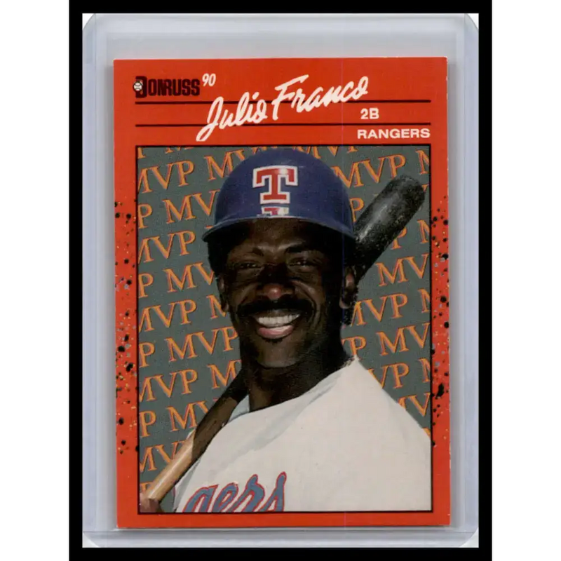 1990 Donruss #BC-14 Julio Franco NM-MT Texas Rangers Baseball Card - Baseball Card Single