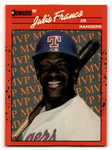 1990 Donruss #BC-14 Julio Franco Texas Rangers Baseball Cards EX/NM ID:62788 - Baseball Card Single