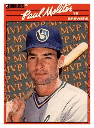 1990 Donruss #BC-15 Paul Molitor Milwaukee Brewers Baseball Cards EX ID:62983 - Baseball Card Single