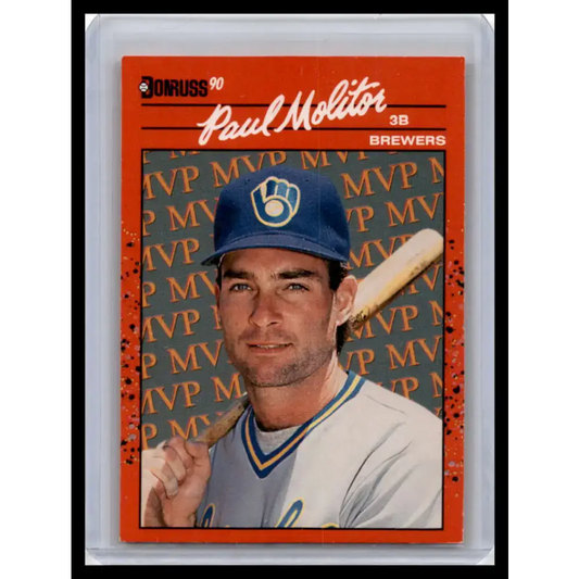 1990 Donruss #BC-15 Paul Molitor NM-MT Milwaukee Brewers Baseball Card - Baseball Card Single