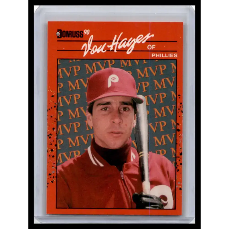 1990 Donruss #BC-25 Von Hayes NM-MT Philadelphia Phillies Baseball Card - Baseball Card Single