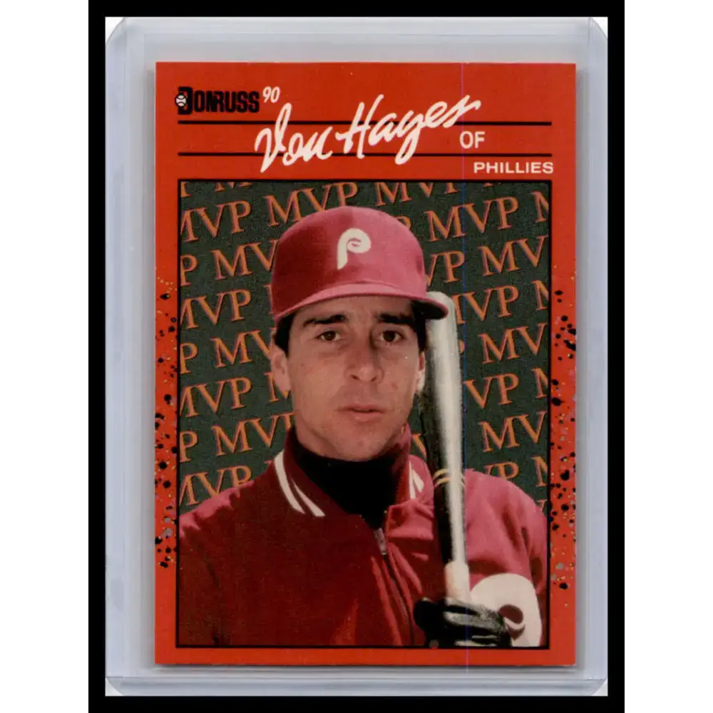 1990 Donruss #BC-25 Von Hayes NM-MT Philadelphia Phillies Baseball Card - Baseball Card Single