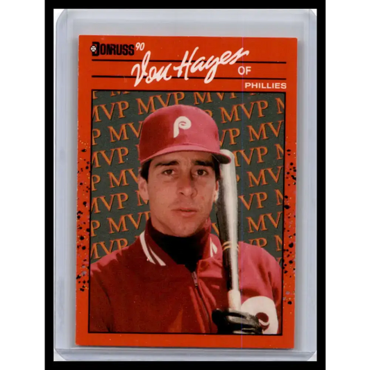 1990 Donruss #BC-25 Von Hayes NM-MT Philadelphia Phillies Baseball Card - Baseball Card Single