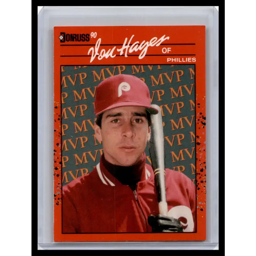 1990 Donruss #BC-25 Von Hayes NM-MT Philadelphia Phillies Baseball Card - Baseball Card Single