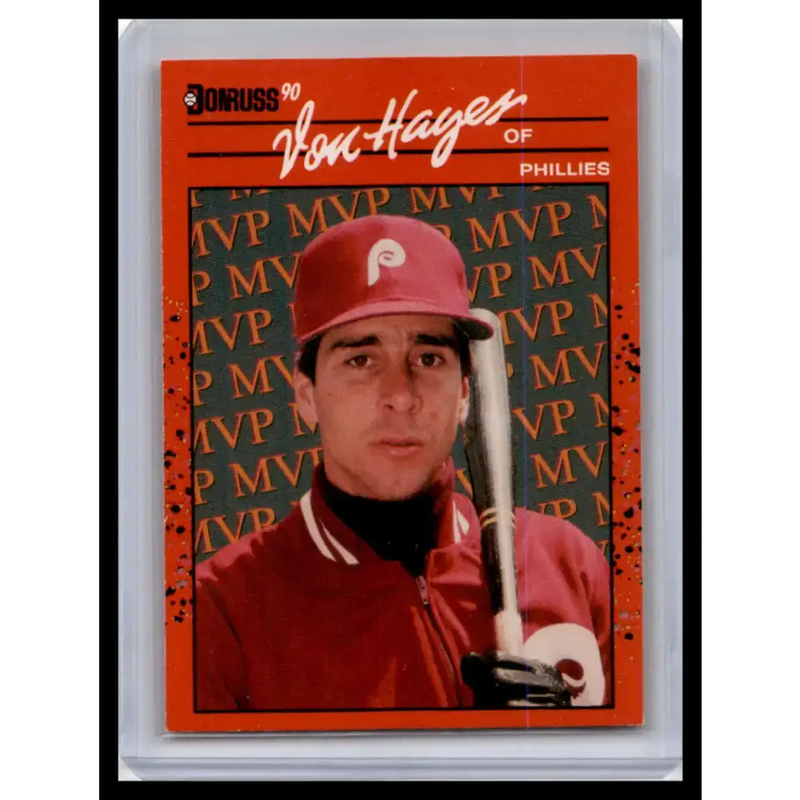 1990 Donruss #BC-25 Von Hayes NM-MT Philadelphia Phillies Baseball Card - Baseball Card Single