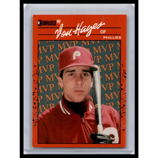 1990 Donruss #BC-25 Von Hayes NM-MT Philadelphia Phillies Baseball Card - Baseball Card Single