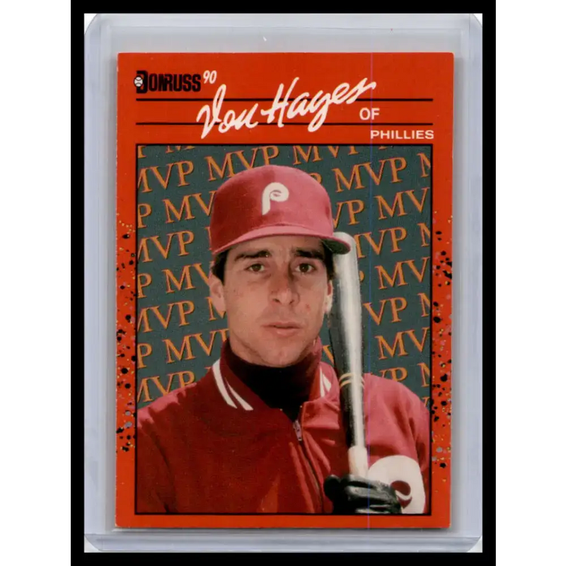 1990 Donruss #BC-25 Von Hayes NM-MT Philadelphia Phillies Baseball Card - Baseball Card Single