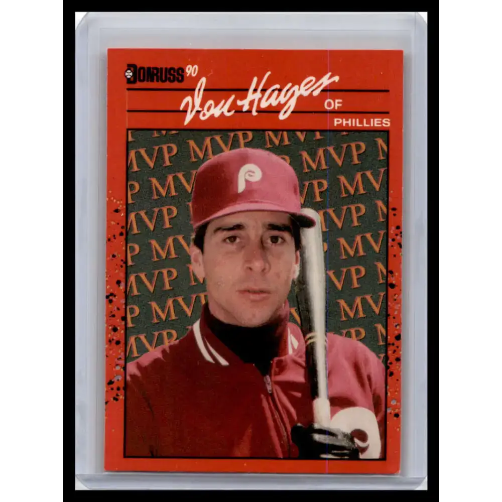1990 Donruss #BC-25 Von Hayes NM-MT Philadelphia Phillies Baseball Card - Baseball Card Single