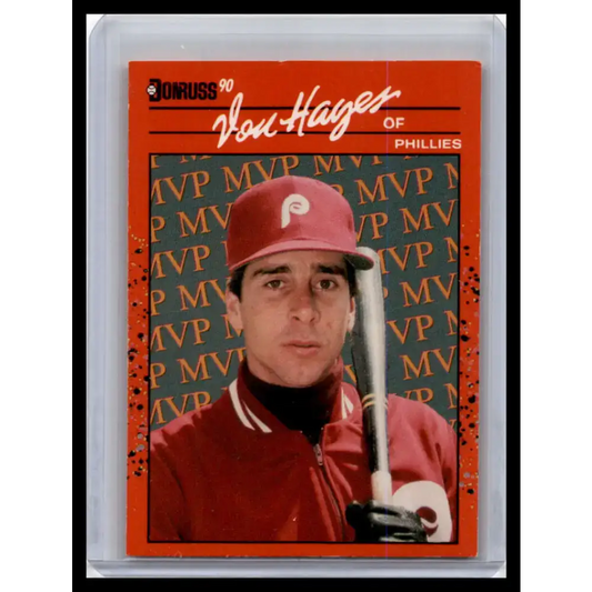 1990 Donruss #BC-25 Von Hayes NM-MT Philadelphia Phillies Baseball Card - Baseball Card Single